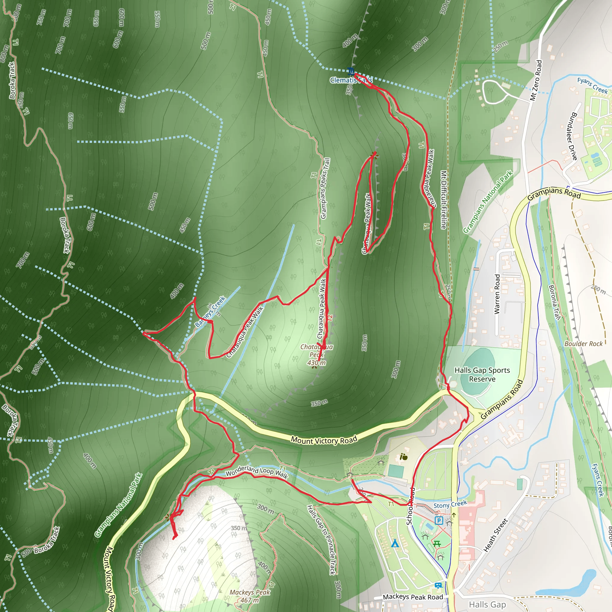 Chatauqua Peak Circuit mobile static map