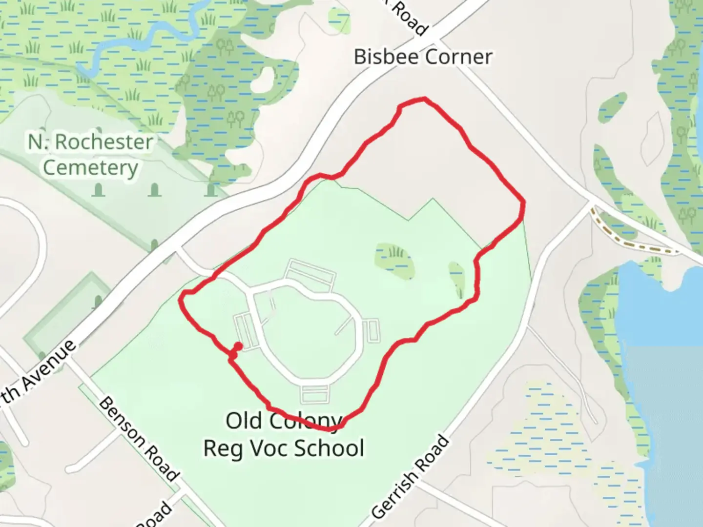An image depicting the trail Bisbee Corner- Neck and its surrounding area.