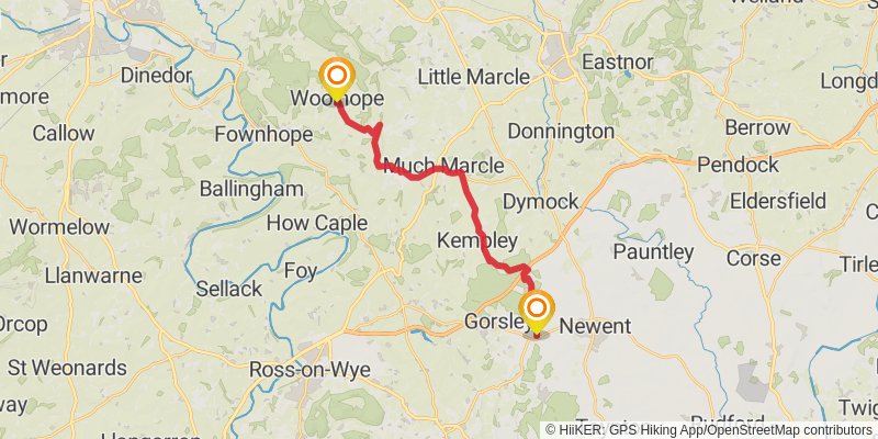 Three Choirs Way stage 2 Map