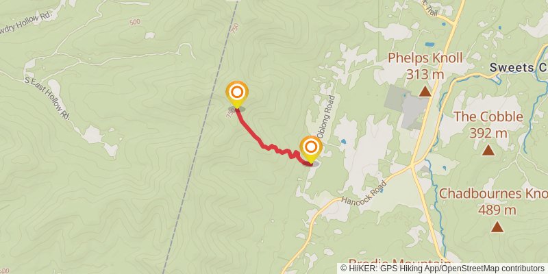 Taconic Crest Trail spur 3 Map