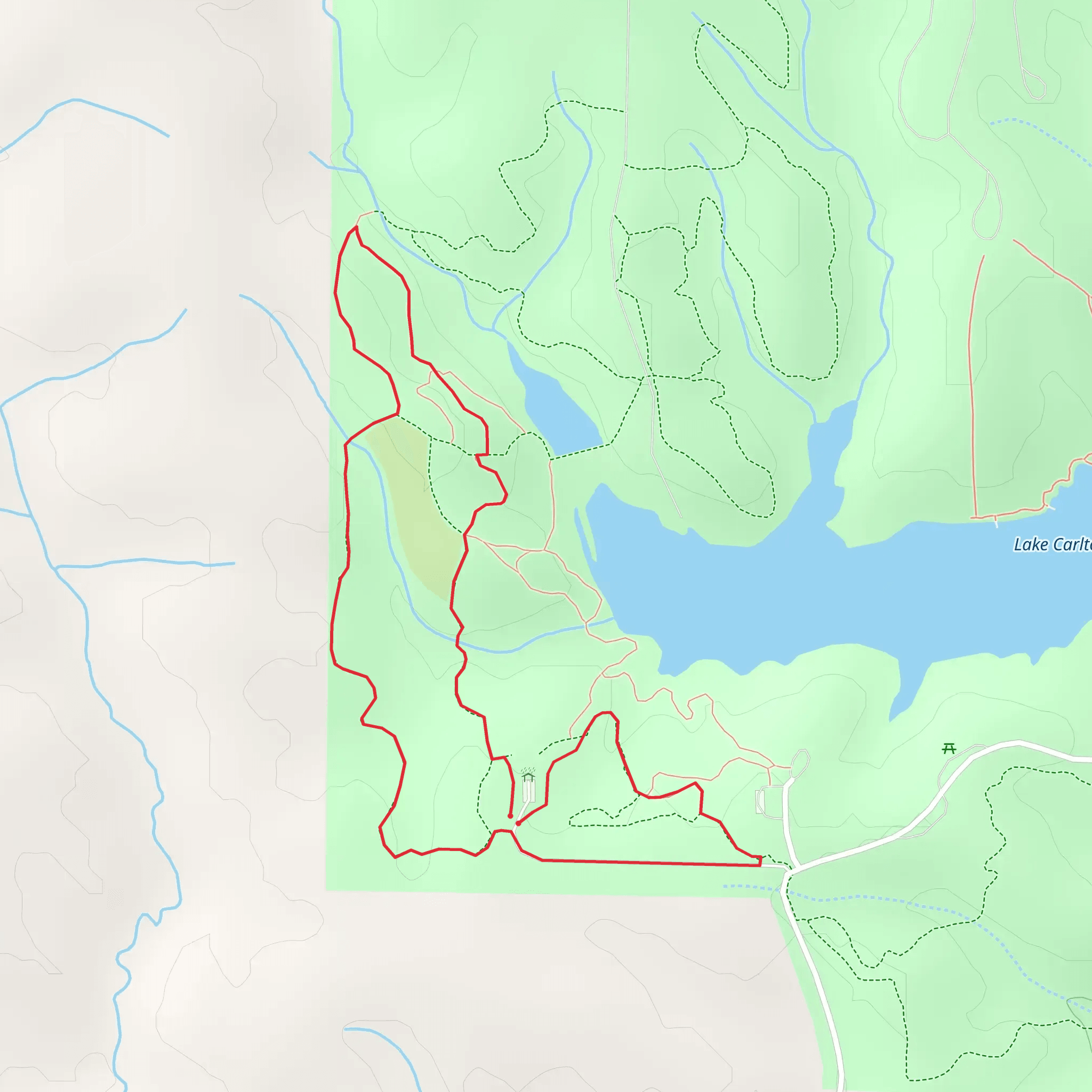 Lake Carlton Overlook Loop mobile static map