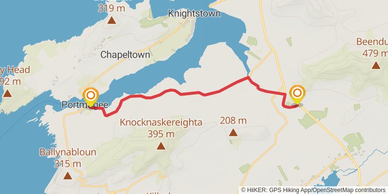 Sandymount to Portmagee stage 32 Map