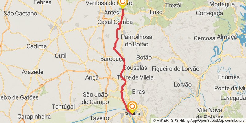 Camino Portugues stage 13 Map