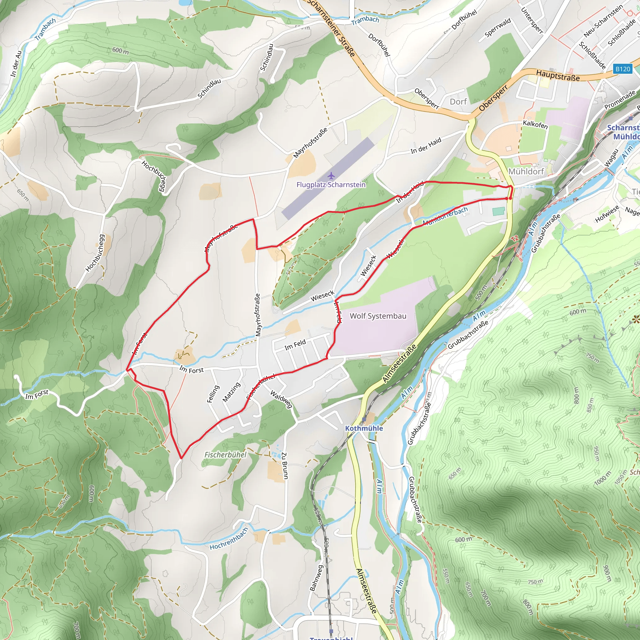 Fischerbühel Loop mobile static map
