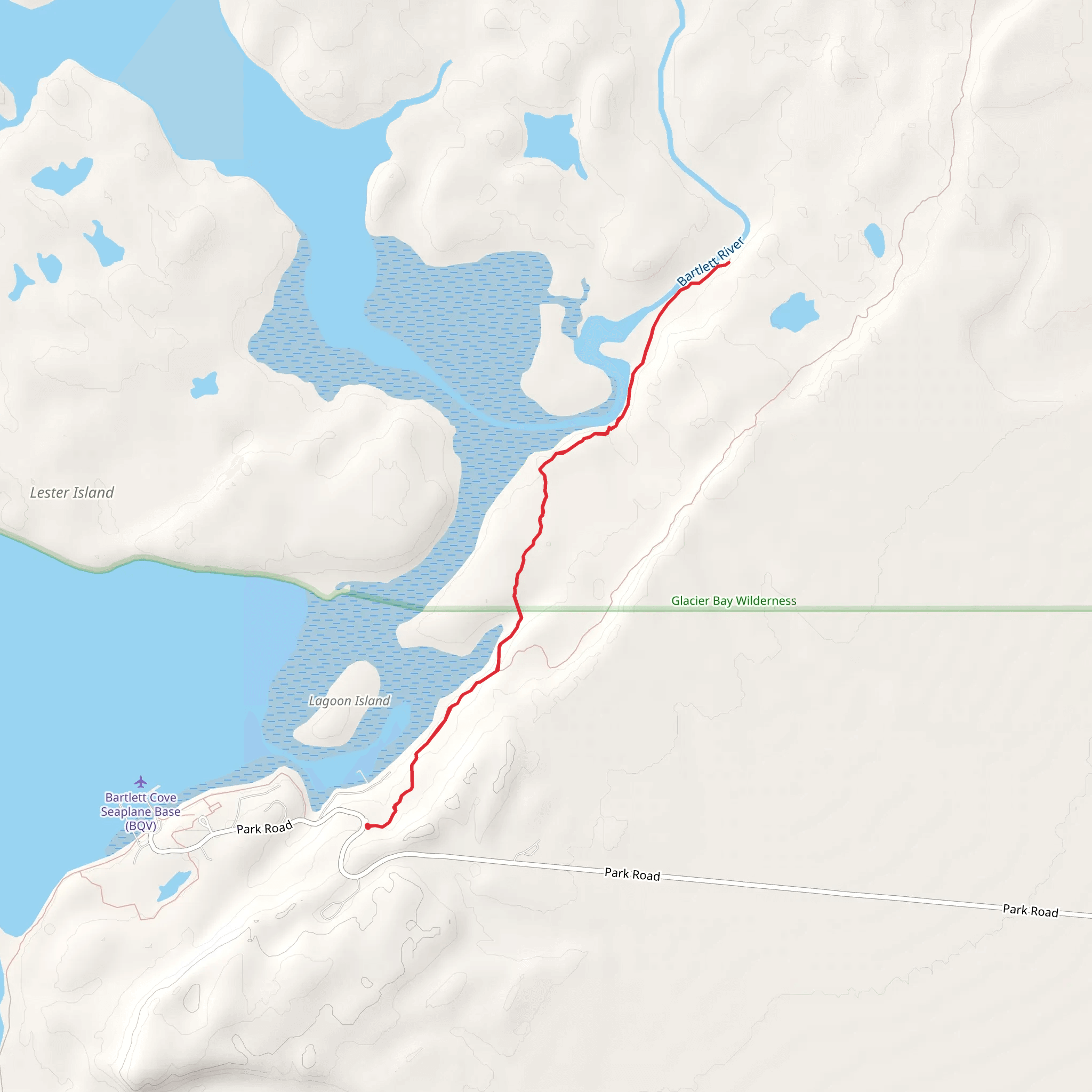 Bartlett River Trail mobile static map