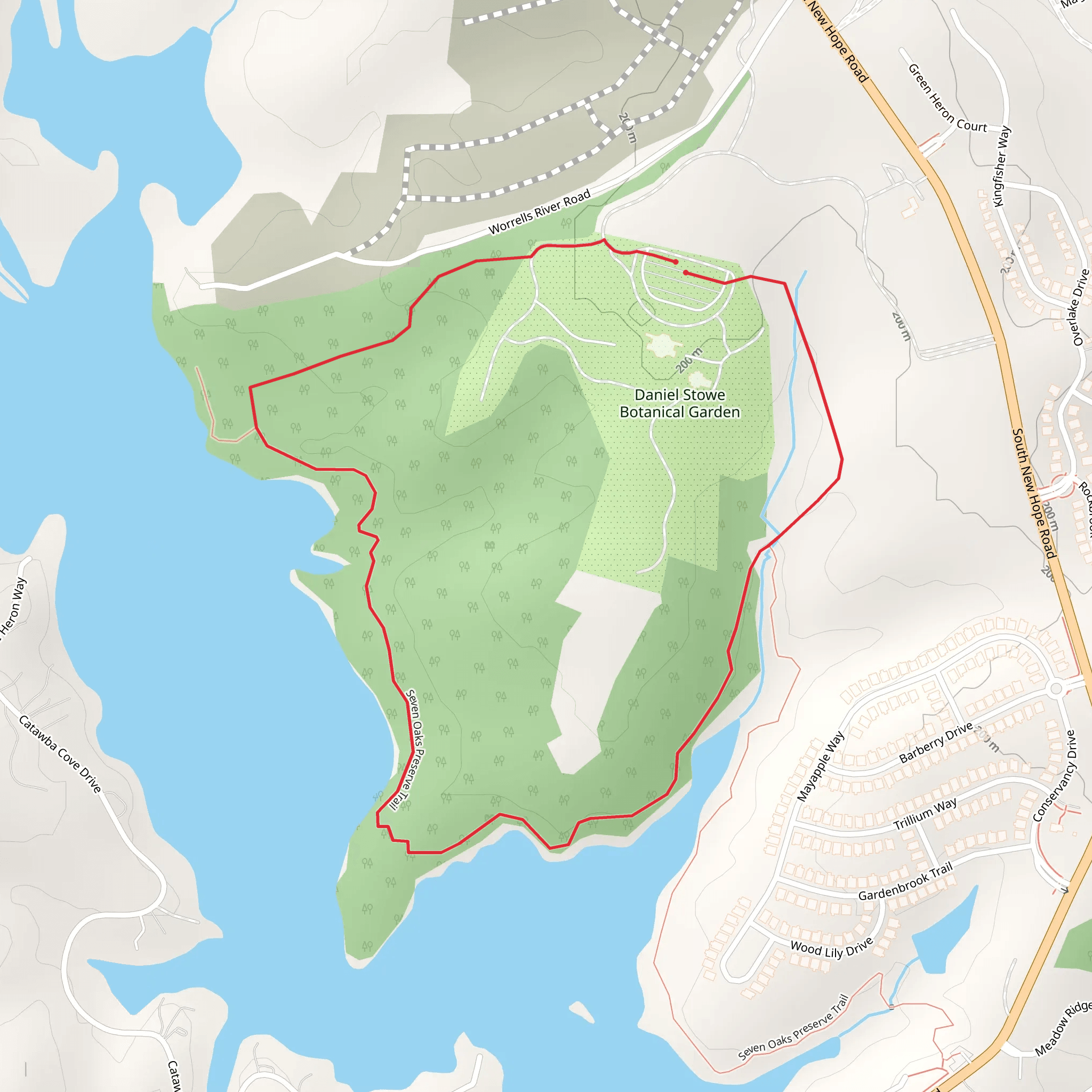 Worrells River Road Loop - South mobile static map