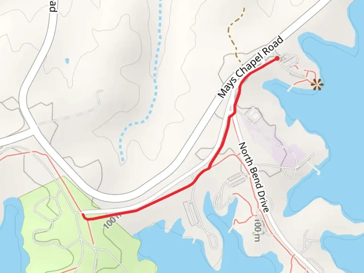 An image depicting the trail Roanoke River Walk and its surrounding area.