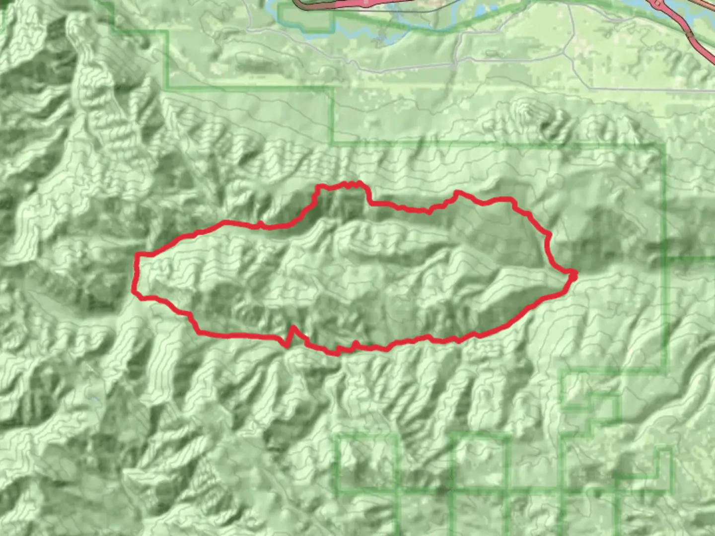 An image depicting the trail Cle Elum Ridge and South Fork Taneum Loop Trail and its surrounding area.