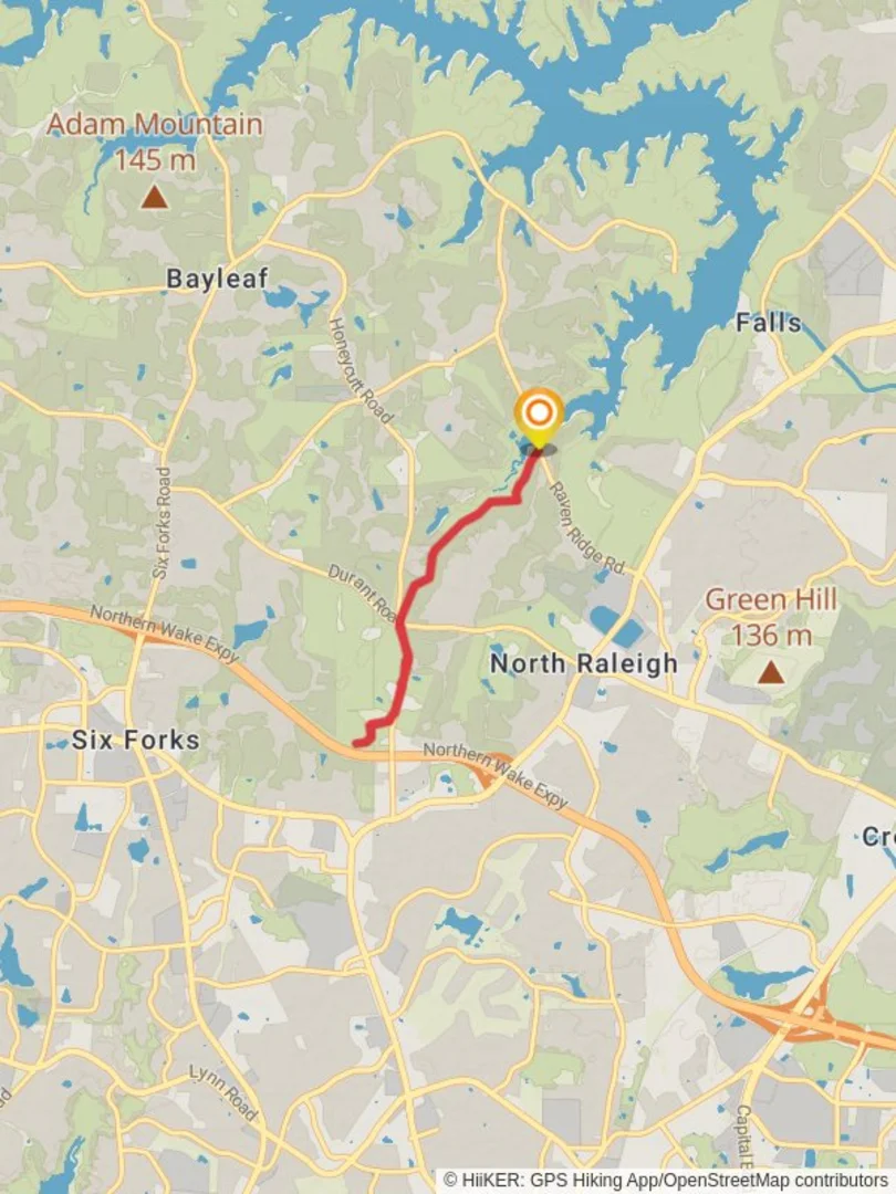 Honeycutt Creek Greenway Wake County North Carolina