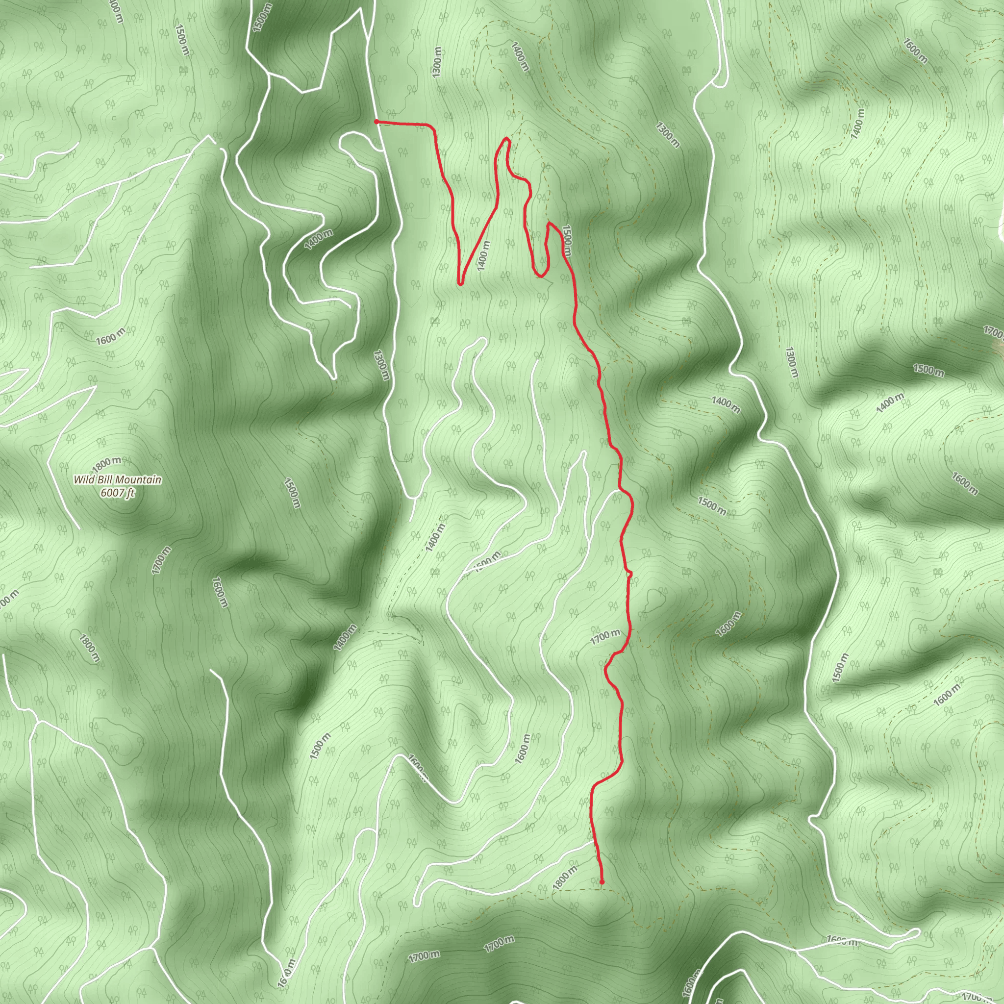 Wild Bill - Eagle Mountain Trail mobile static map