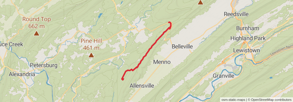 American Perimeter Trail - Northern Appalachian Primary stage 68 Map