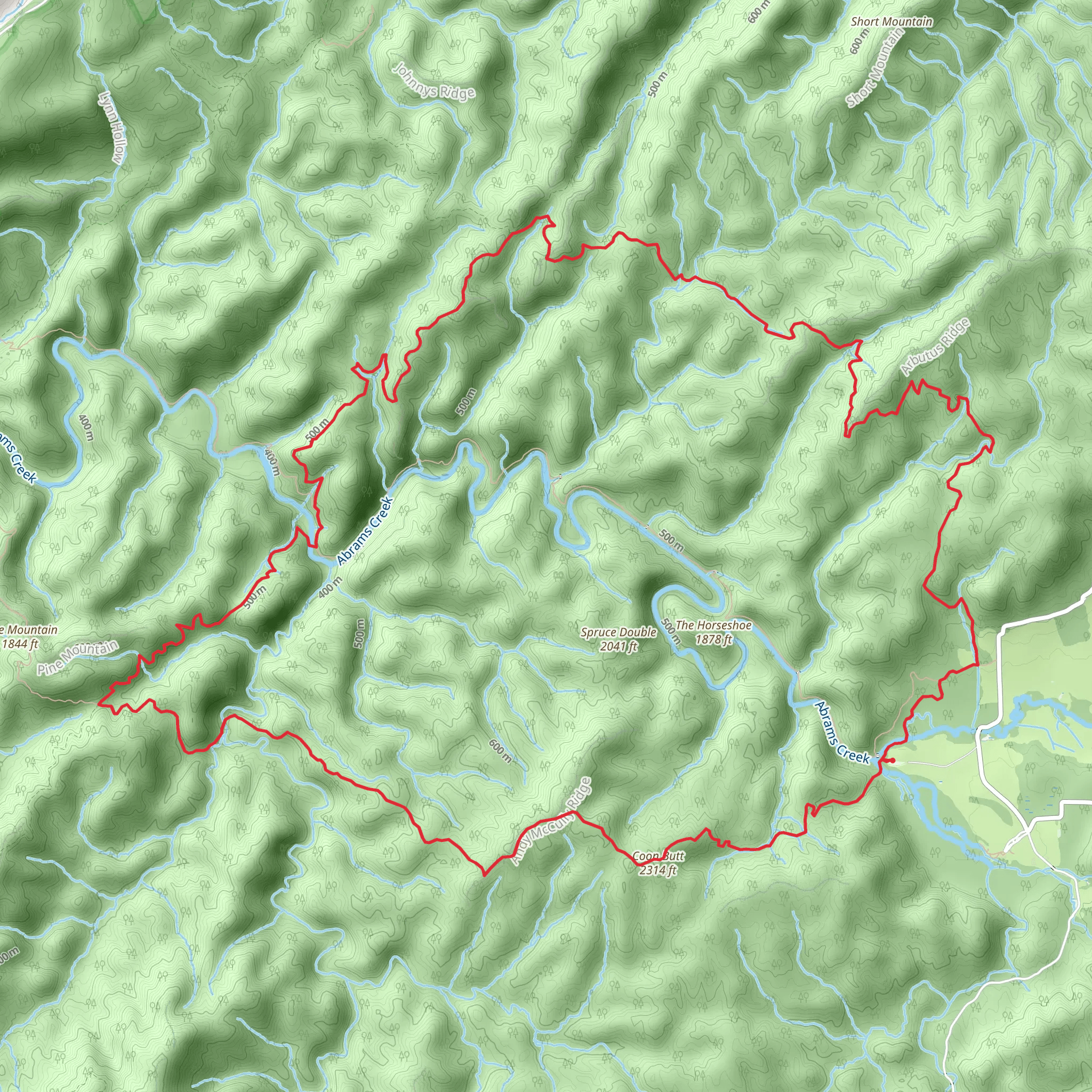 Rabbit Creek Coon Butt Loop mobile static map