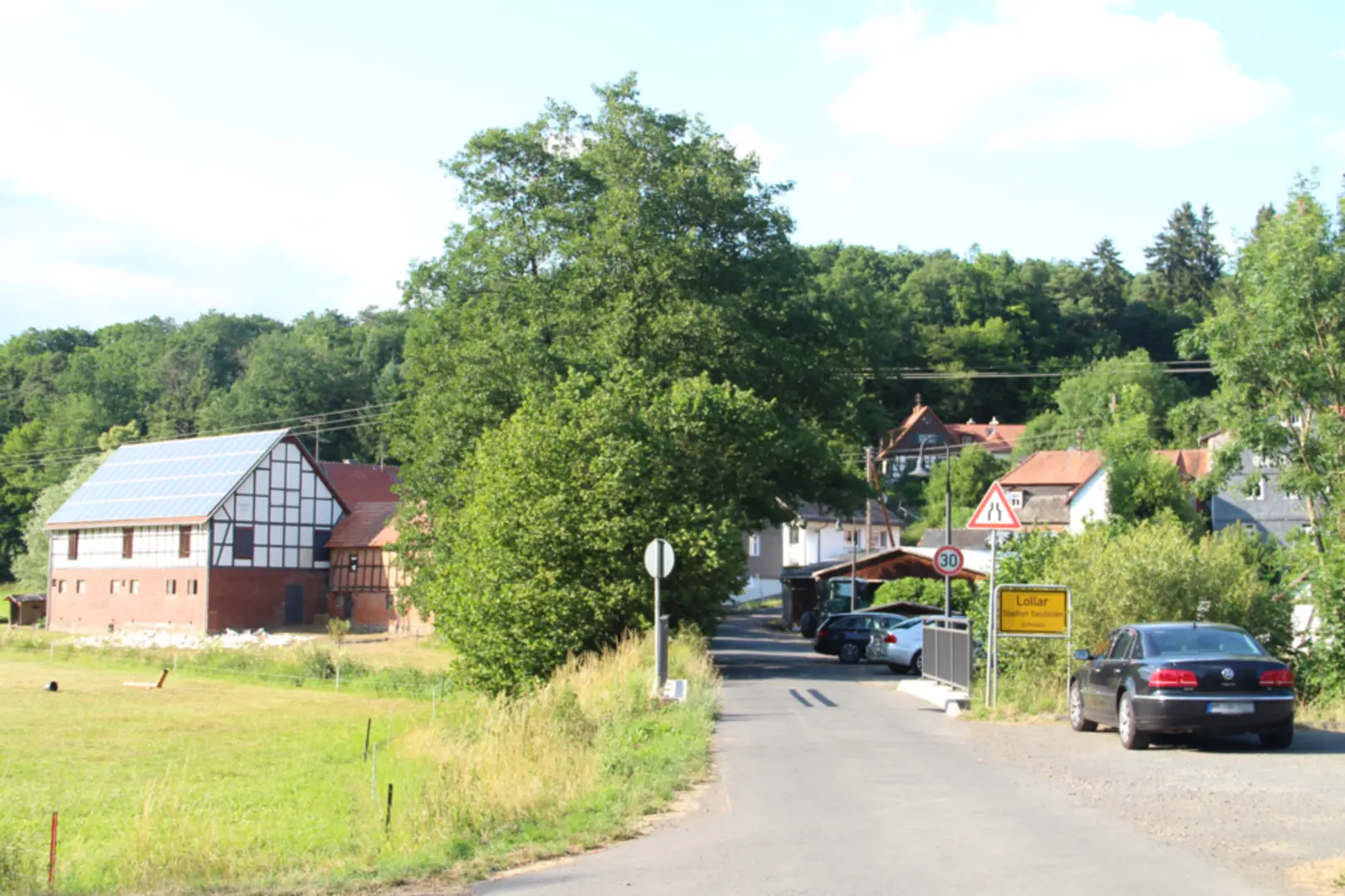 An image depicting the trail Rothenburger Gebsattel and its surrounding area.