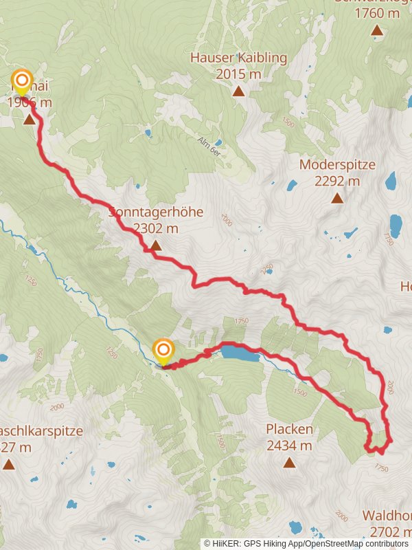 Planai High Trail mobile static map