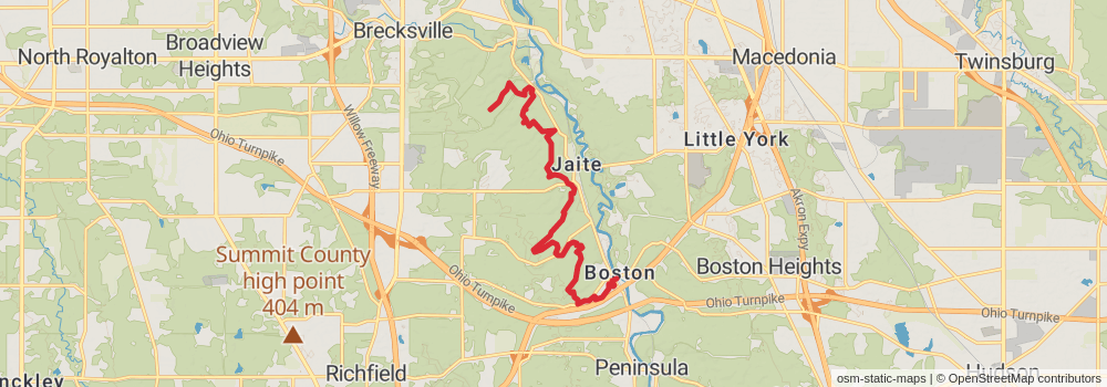 American Perimeter Trail - North Country Primary stage 13 Map