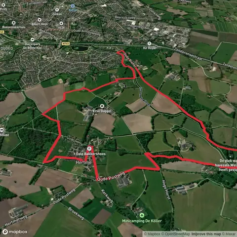 Hertemerveld and Kolklanden via Hertmer Weg and Oude Post Weg