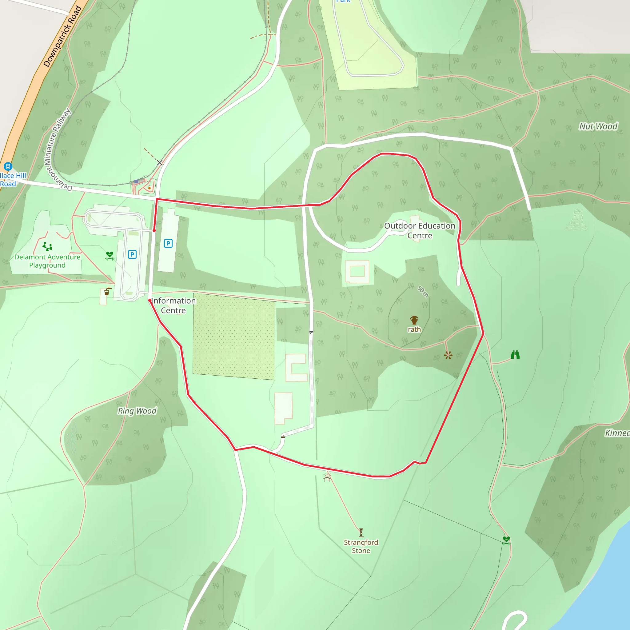 Delamont Garden Walk mobile static map