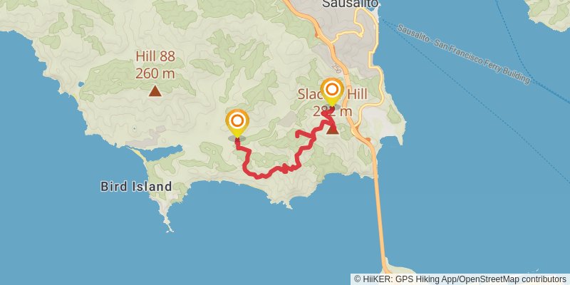 Bay Area Ridge Trail alt 1 Map