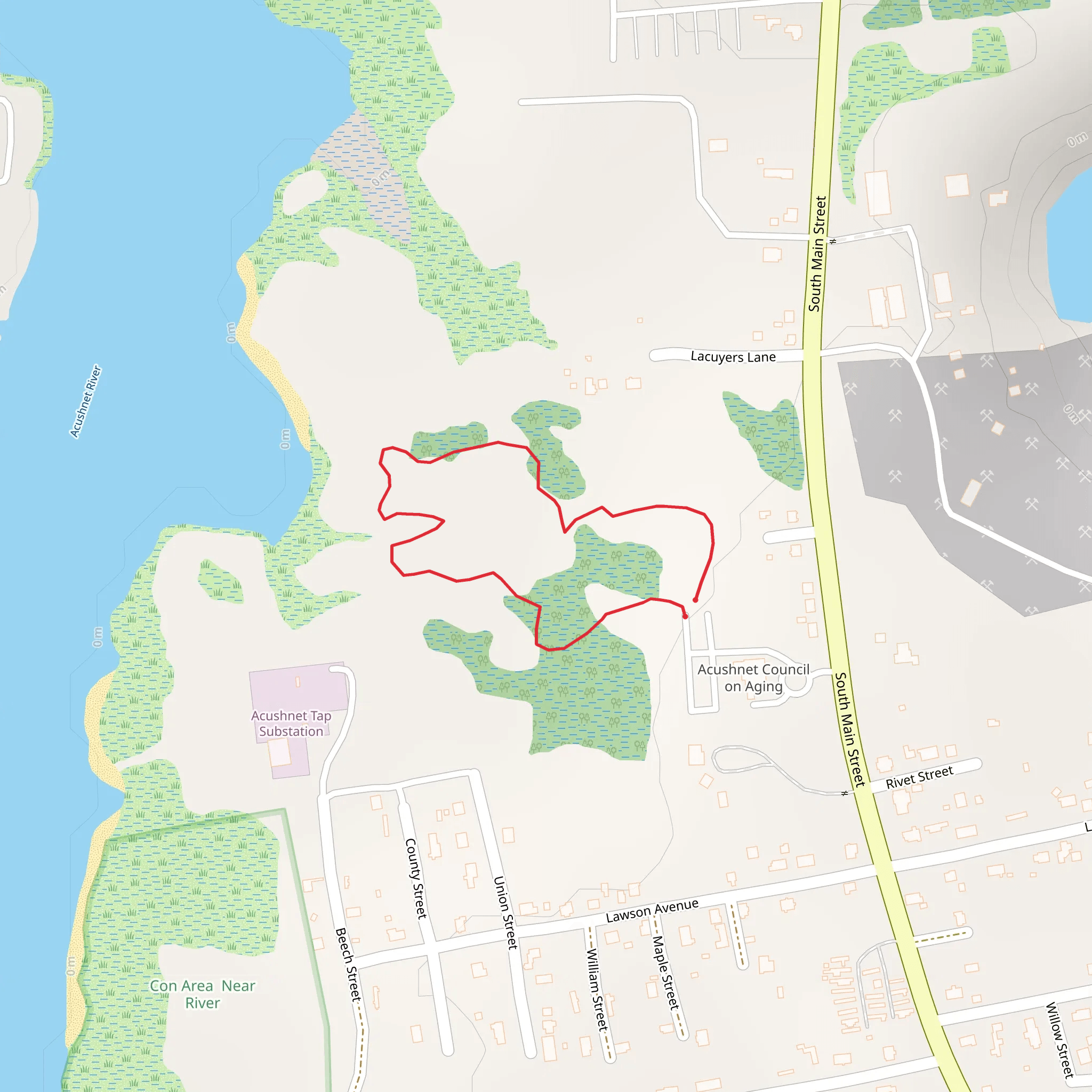 South Main Street Loop mobile static map