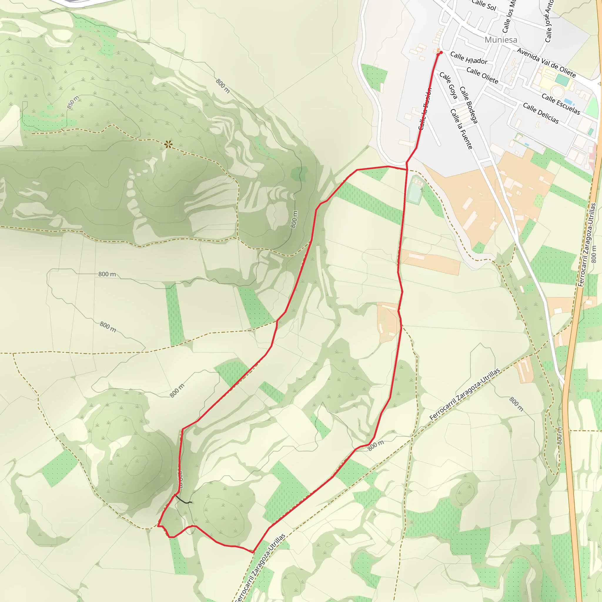 Muniesa - Wall of Moors PR TE 100 mobile static map