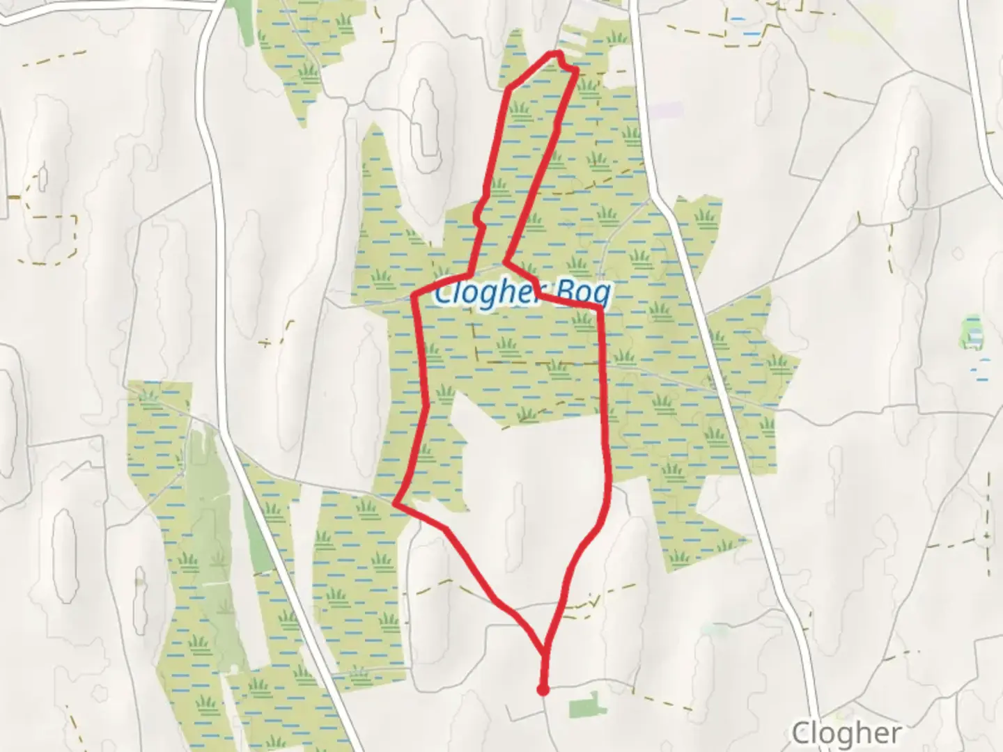 An image depicting the trail Clogher - Clooncundra Loop Walk and its surrounding area.