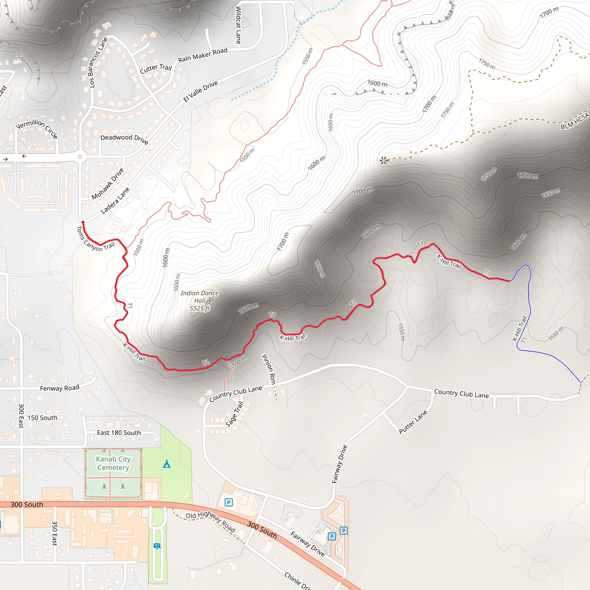 K-Hill Trail mobile static map