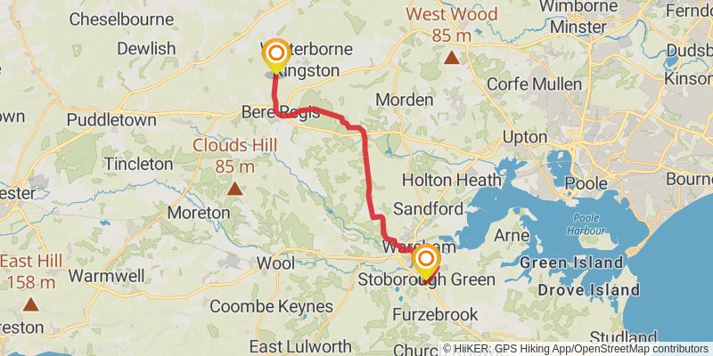 Great Wessex Way stage 7 Map