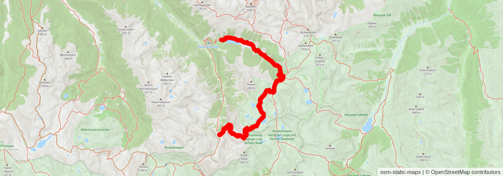 From Schladming via Wild Waters stage 2 Map