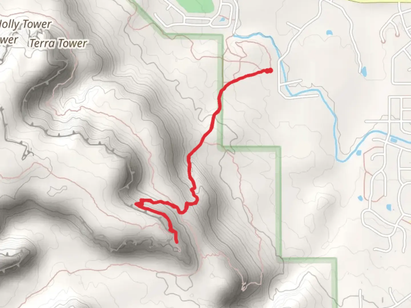An image depicting the trail Liberty Cap Trail Out and Back and its surrounding area.