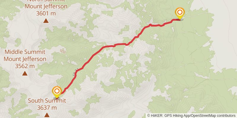 American Discovery Trail North Route stage 335 Map