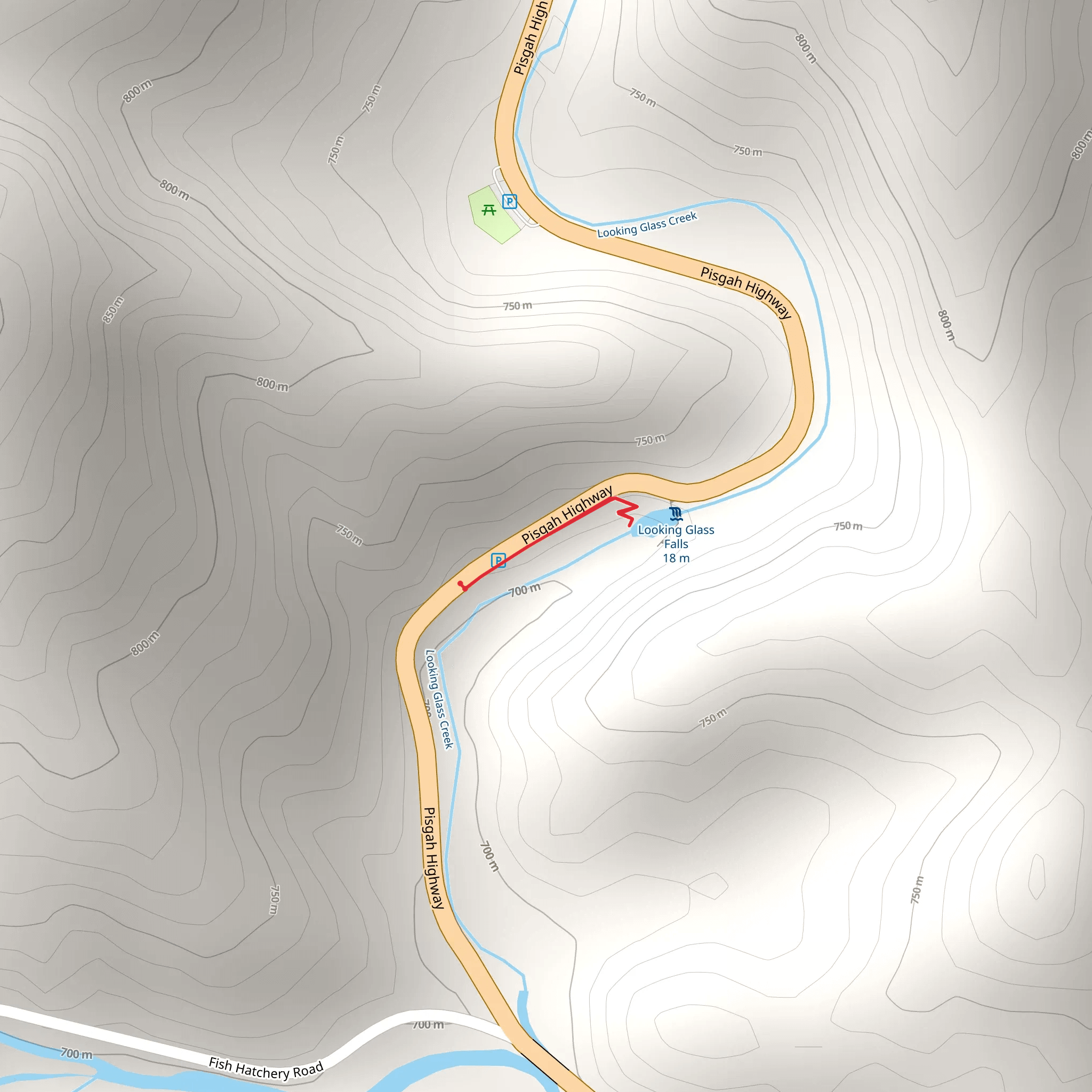 Looking Glass Creek mobile static map