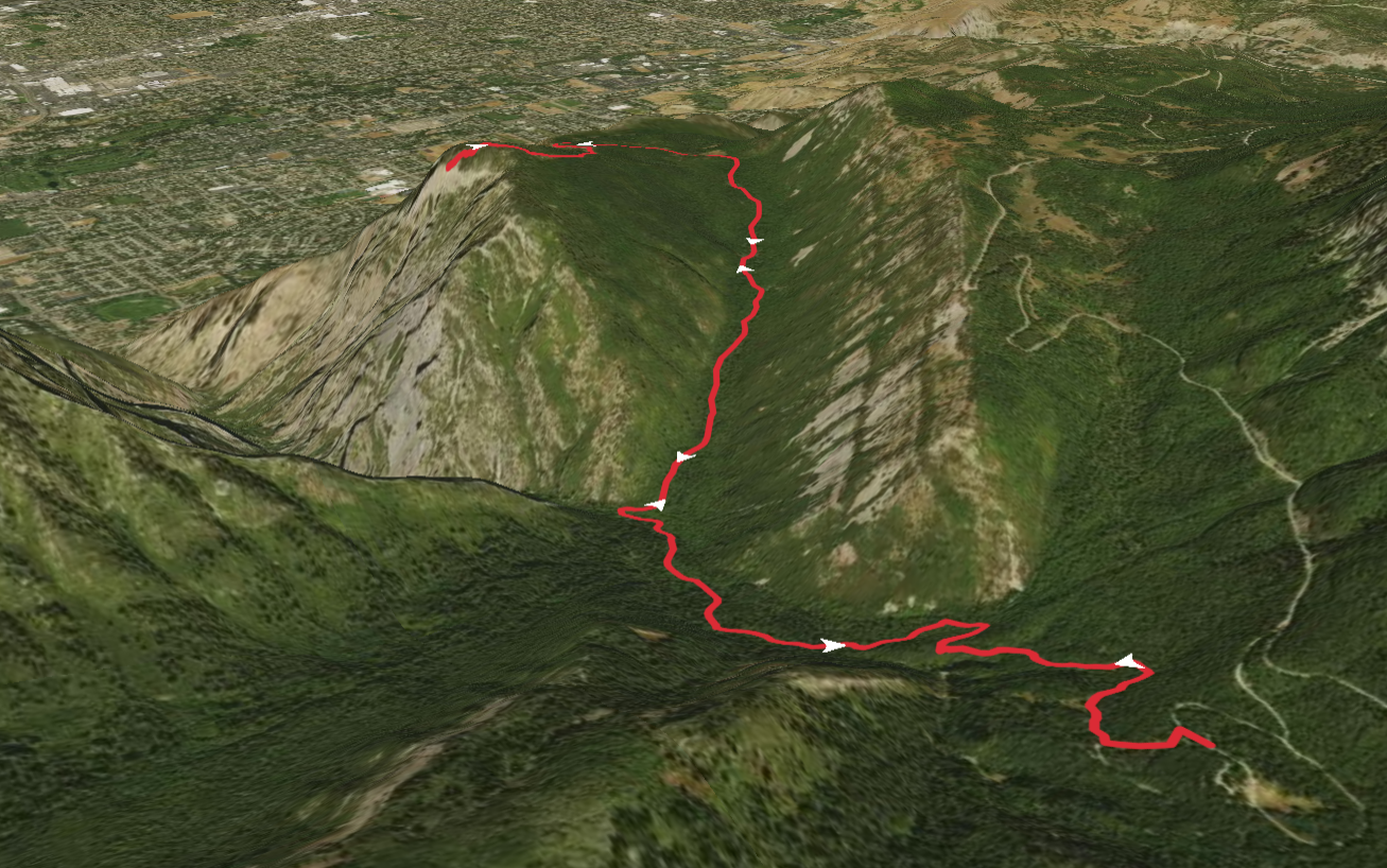 Rock Canyon Trail and Kyhv Peak Trail