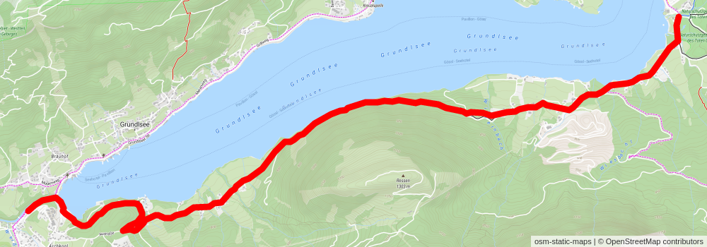 Lake Grundlsee and Lake Toplitzsee Loop stage 2 Map