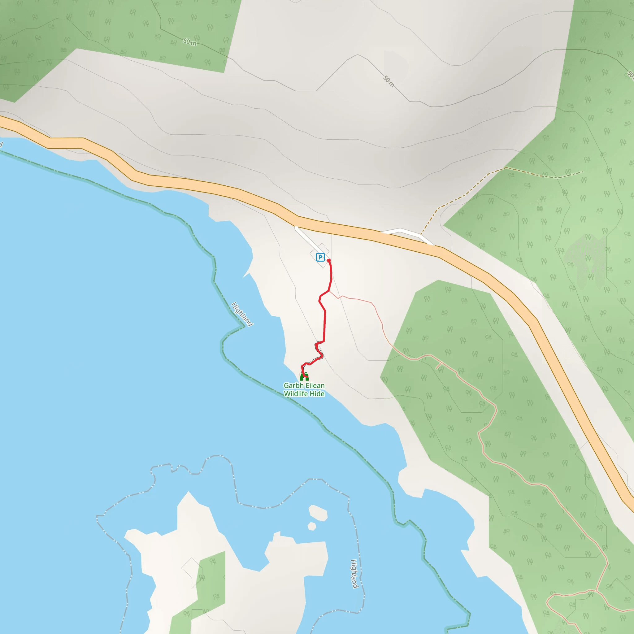 Garbh Eilean Wildlife Hide Trail mobile static map