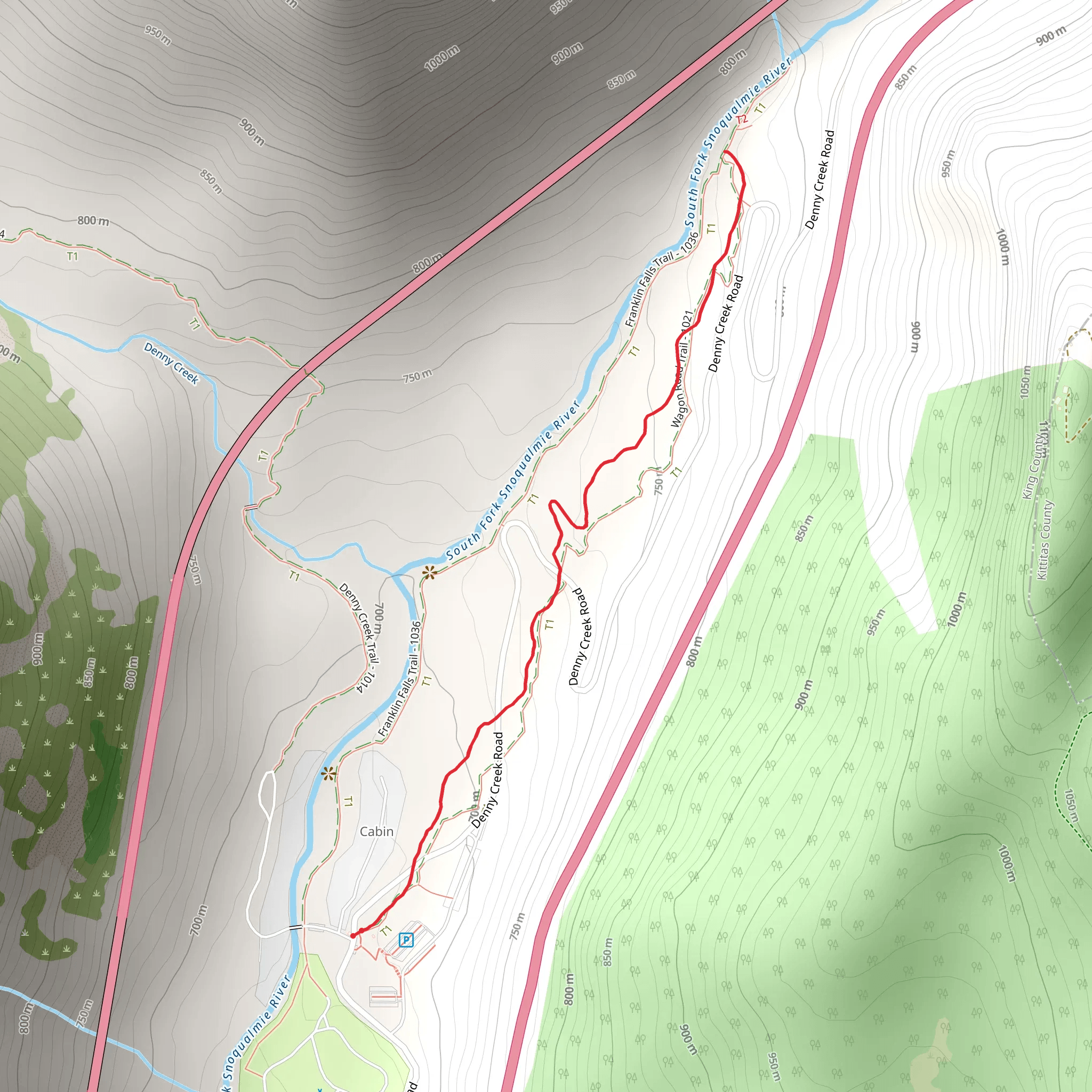 Wagon Road Trail mobile static map