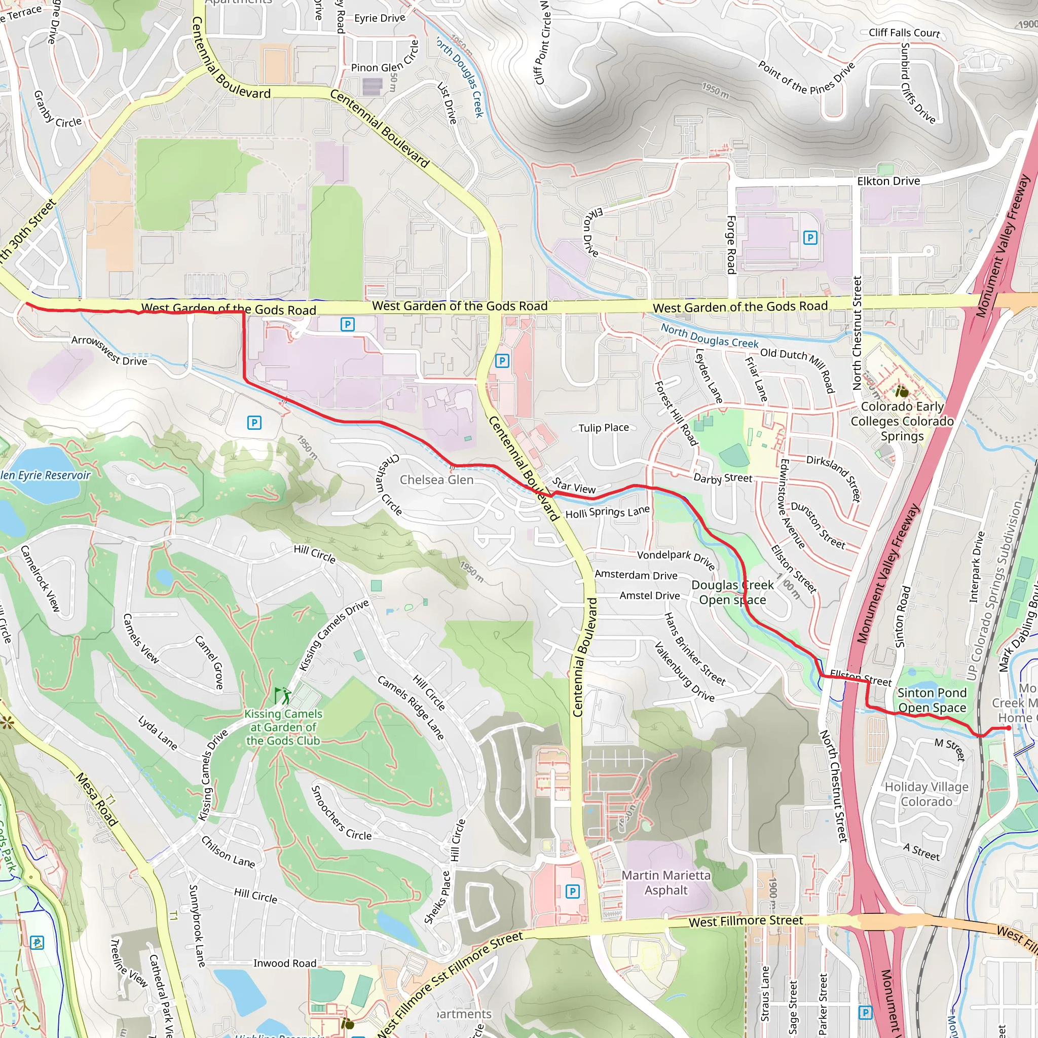 Sinton Trail mobile static map