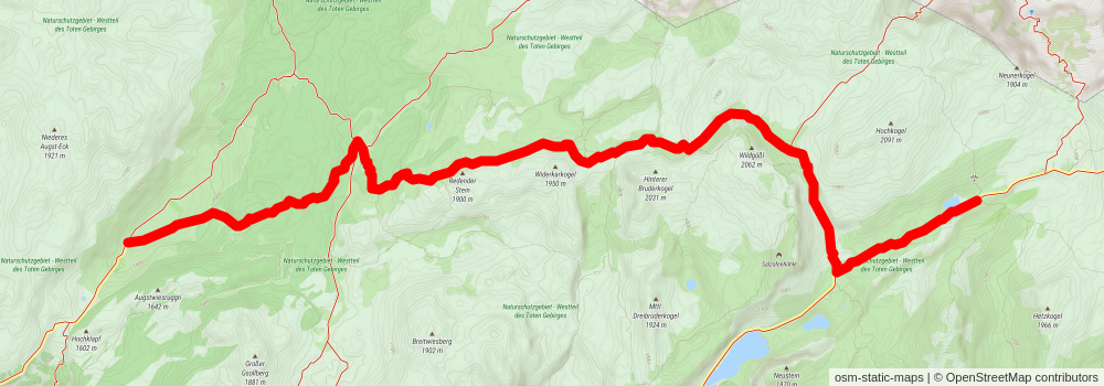 Northern Alpine Trail stage 19 Map