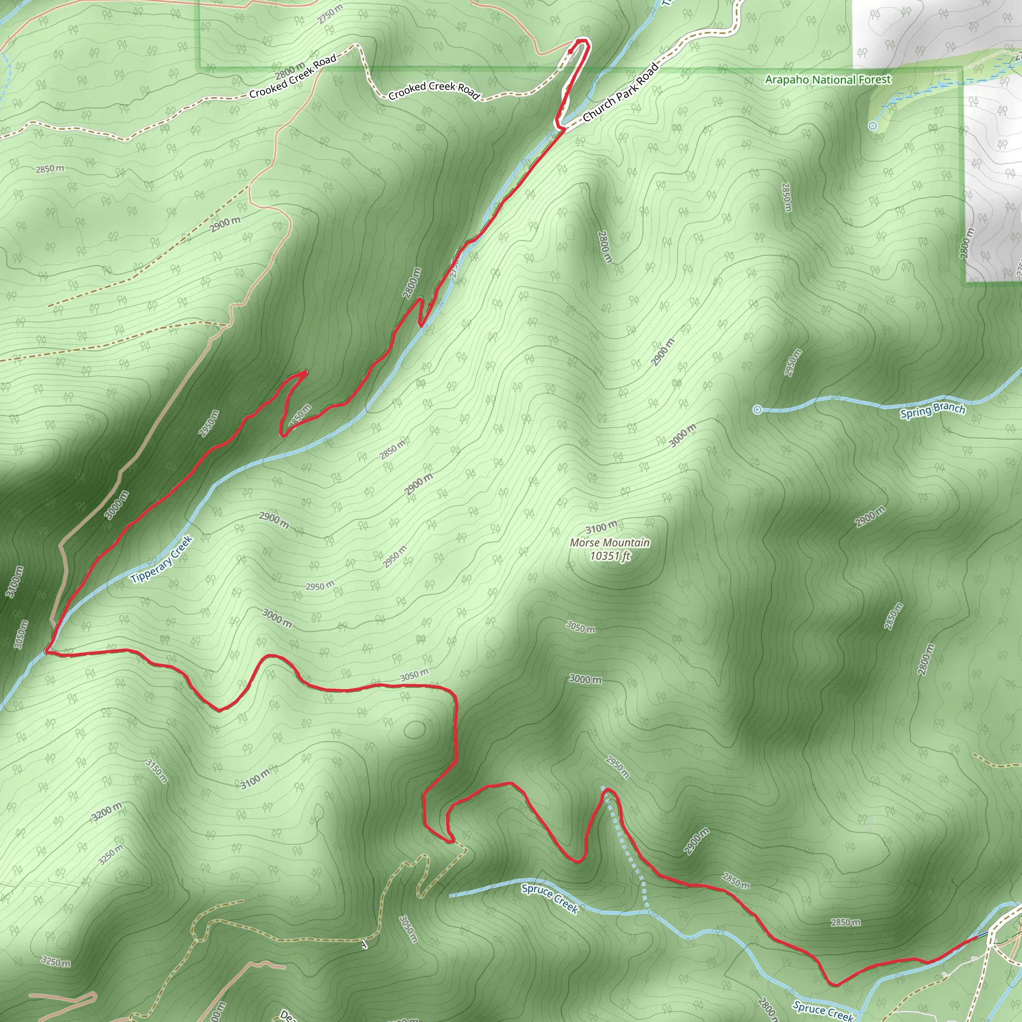 Tipperary Creek mobile static map