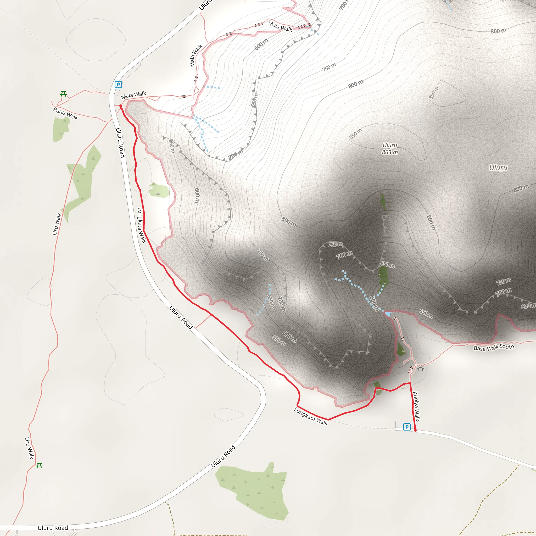 Lungkata Walk mobile static map