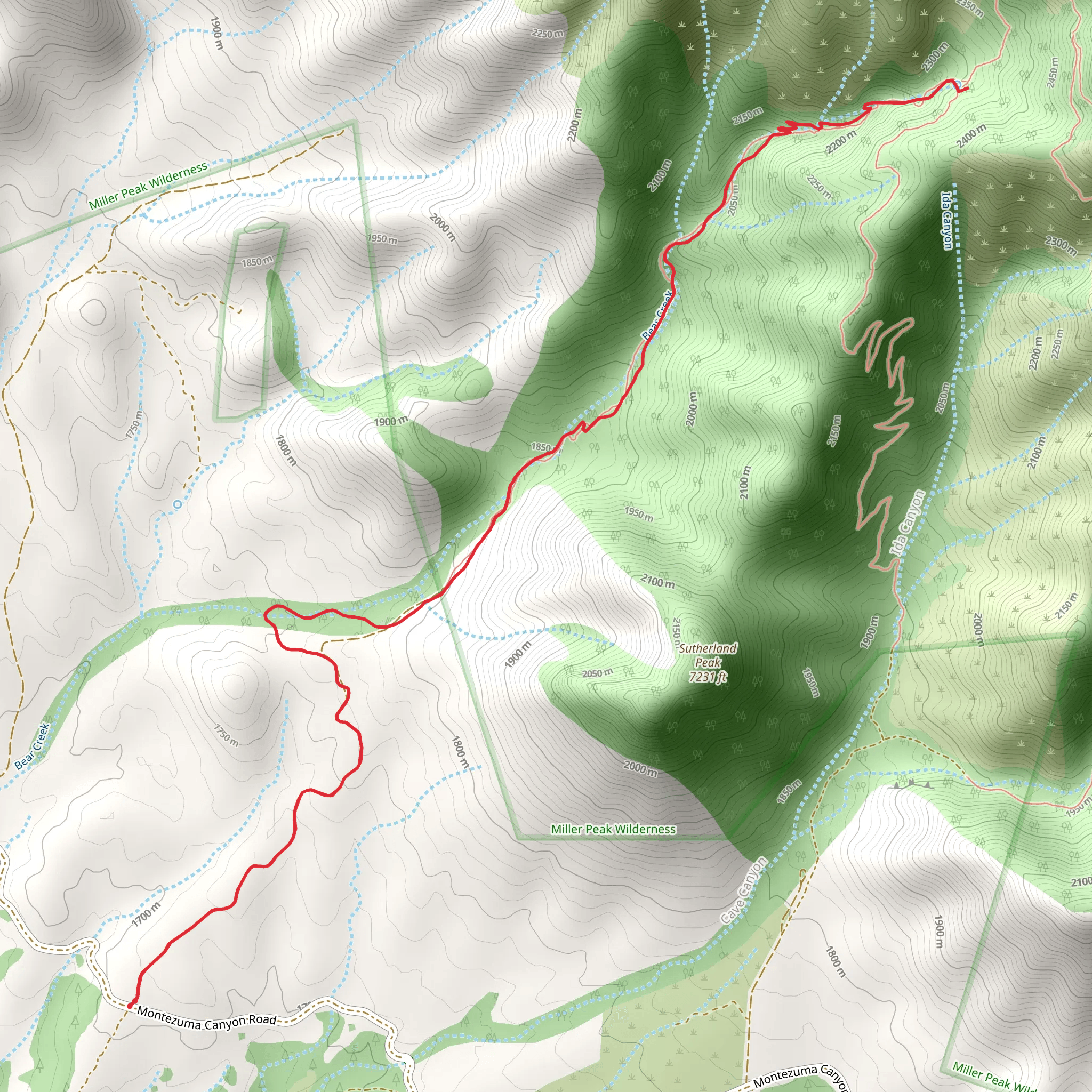Powerline Trail mobile static map