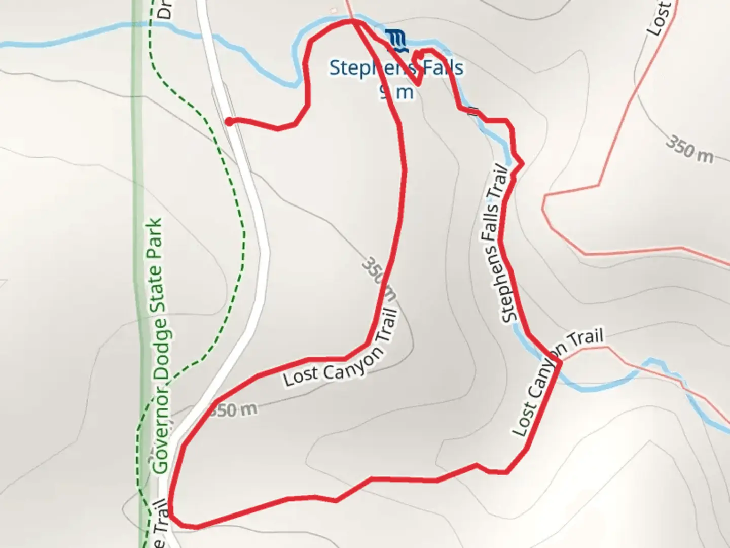 An image depicting the trail Lost Canyon Loop Trail and its surrounding area.