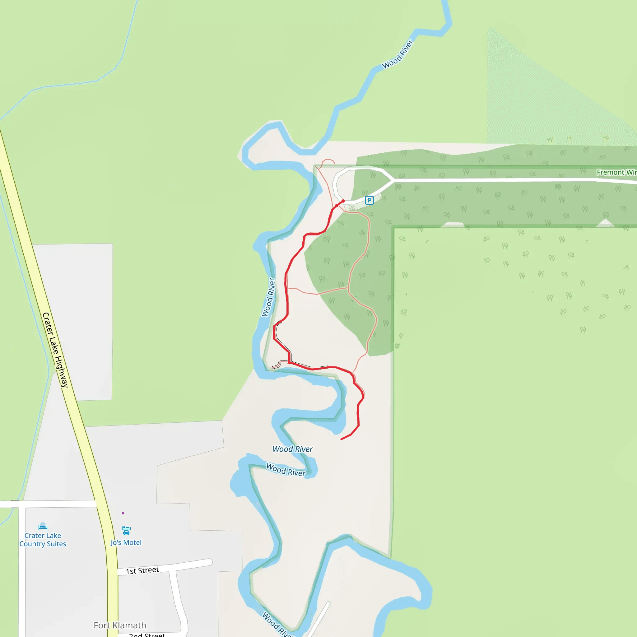Wood River Trail mobile static map