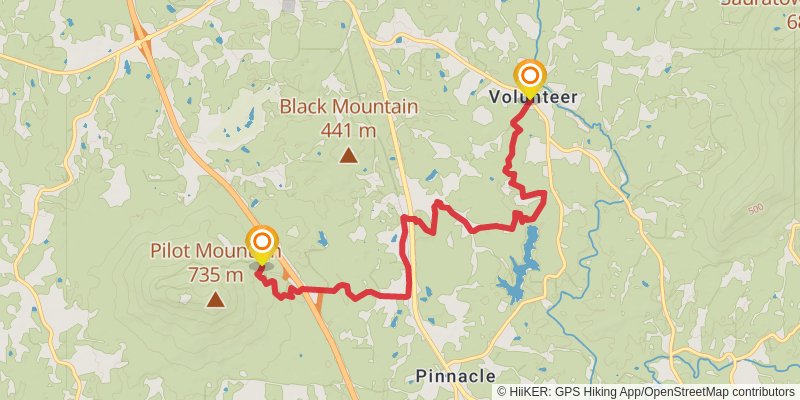Mountains-to-Sea Trail stage 41 Map