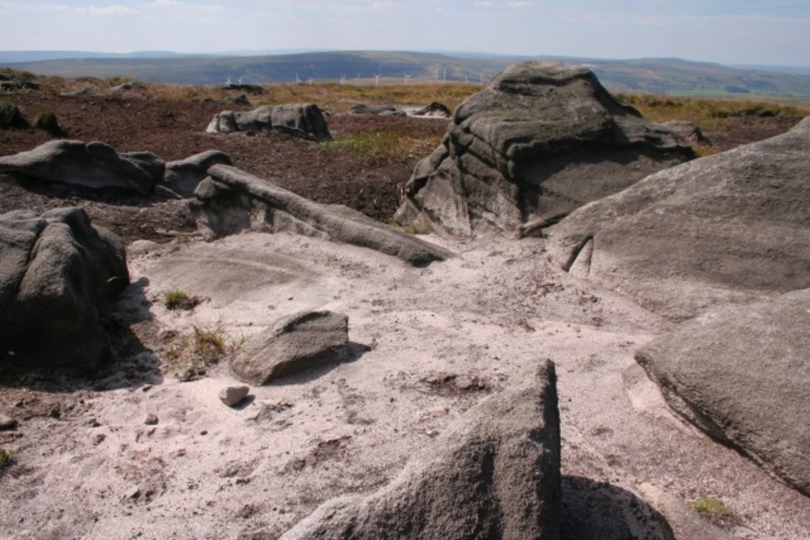An image depicting the trail Hoof Stones Height - Noah Dale and Colden Water and its surrounding area.