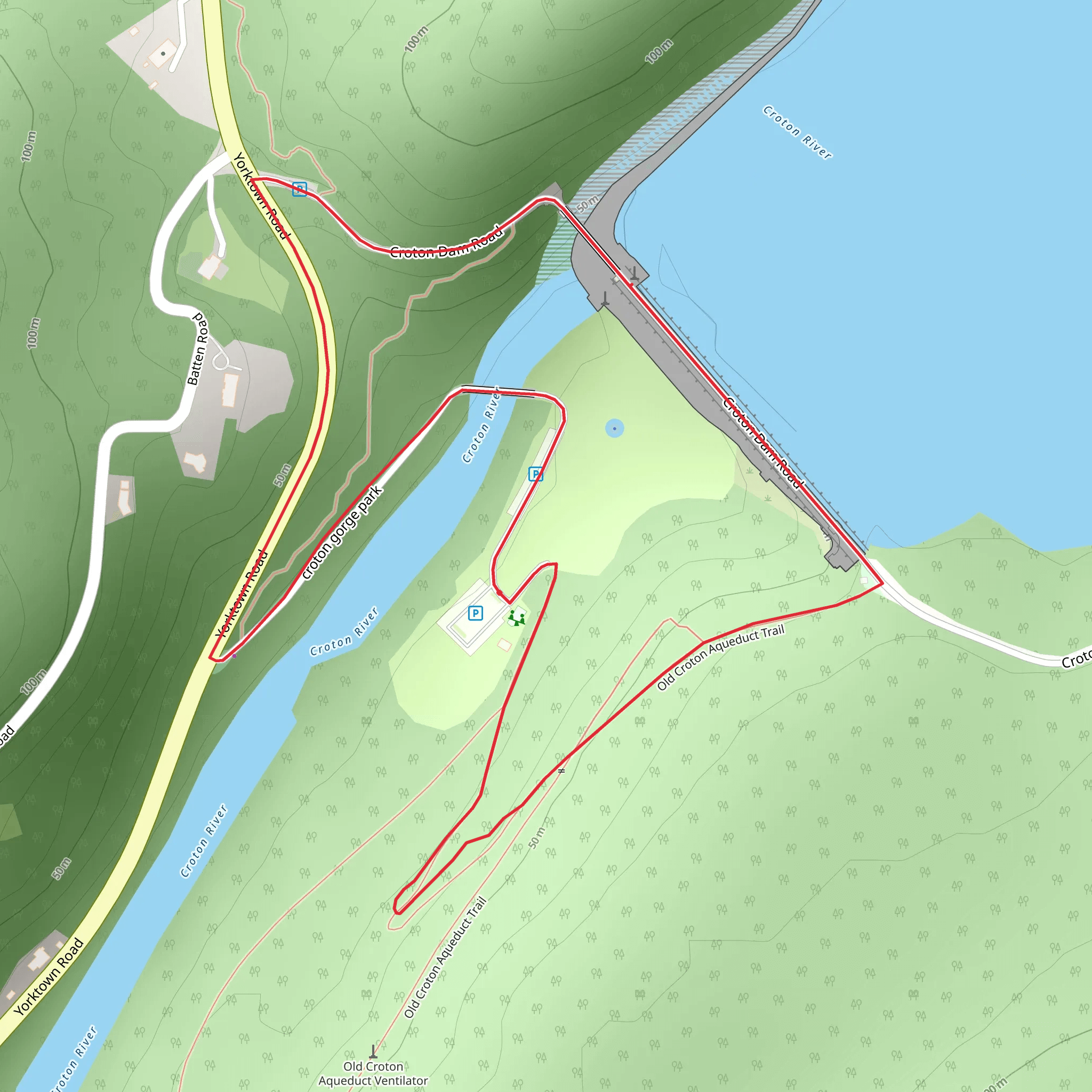 Old Croton Aqueduct Trail Loop mobile static map