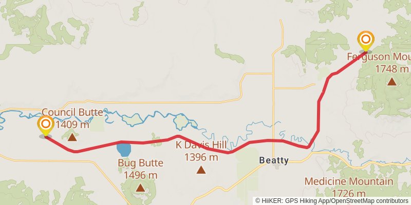 Woods Line State Trail stage 4 Map