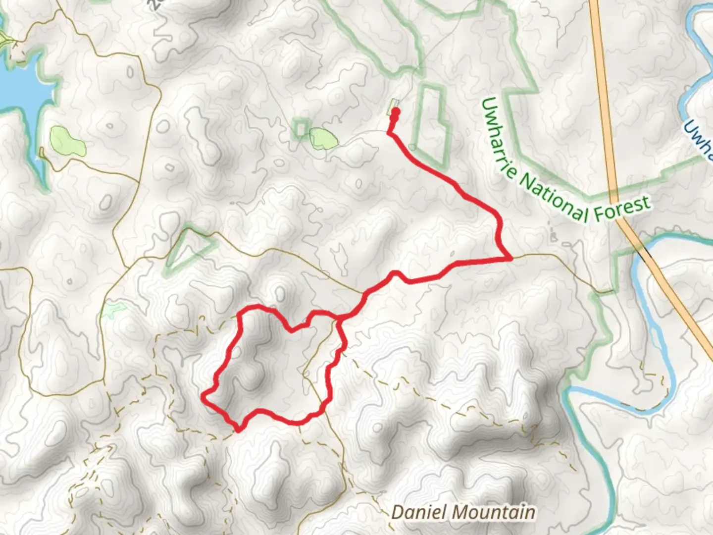 An image depicting the trail Moccasin Creek Loop and its surrounding area.