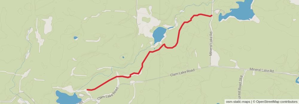 American Perimeter Trail - North Country Primary stage 127 Map