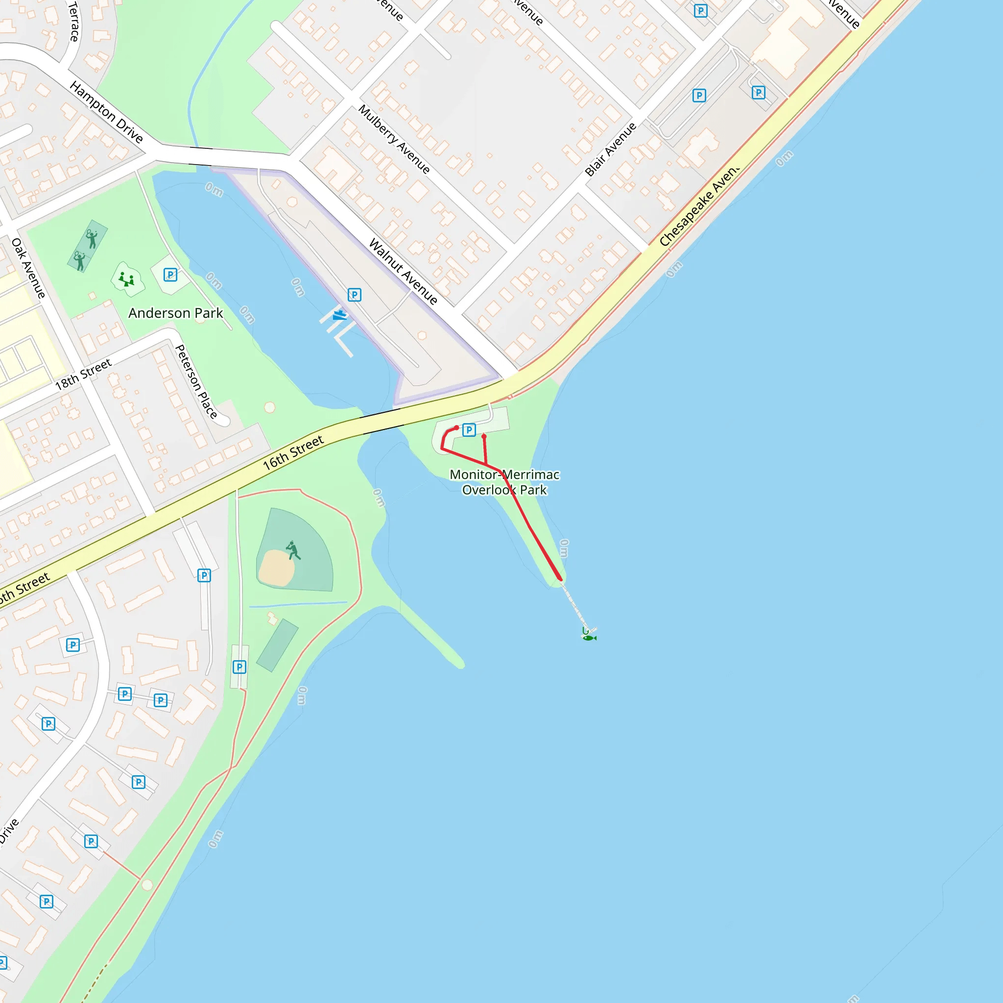 Monitor-Merrimac Overlook Park mobile static map