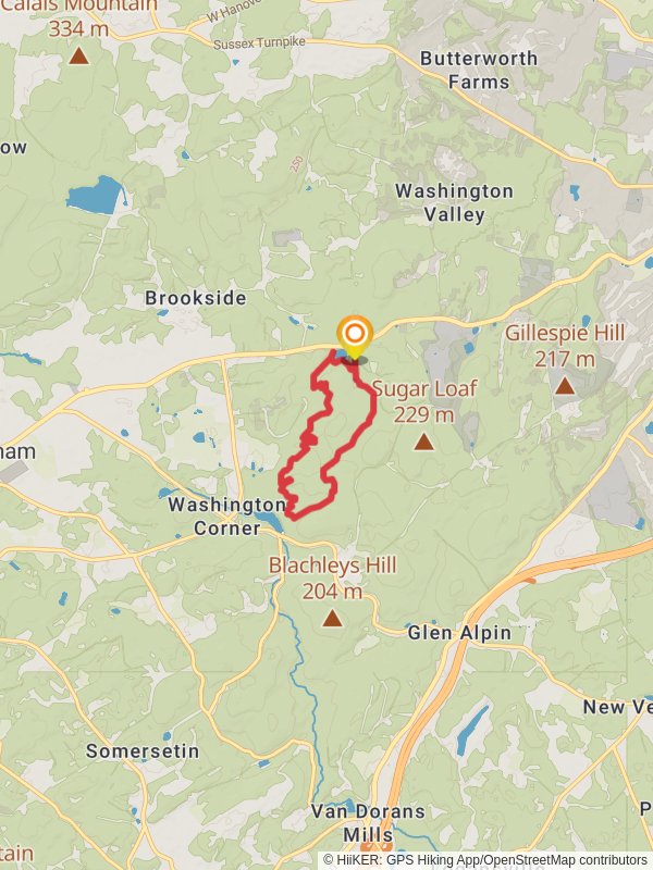 Yellow, Blue, Patriots' Path and Sunrise Lake Loop Trail